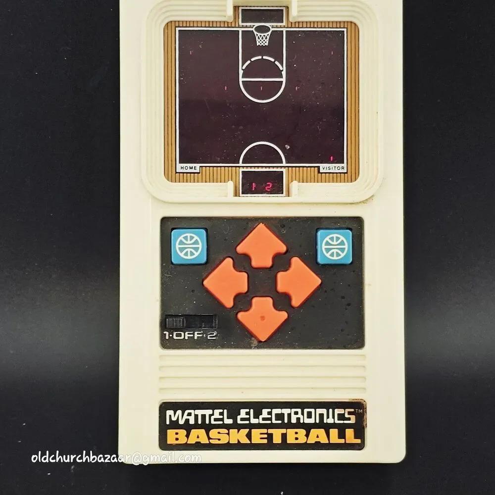 1978 Mattel Electronics Basketball Handheld Video Game Tested & Works Vintage